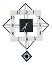 Ver imagem 1 de Relógio De Parede Retrô Vintage Preto E Branco Pendente 60cm