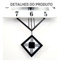 Ver imagem 6 de Relógio De Parede Retrô Vintage Preto E Branco Pendente 60cm