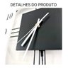 Relógio De Parede Retrô Vintage Preto E Branco Pendente 60cm - 7