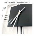 Ver imagem 7 de Relógio De Parede Retrô Vintage Preto E Branco Pendente 60cm