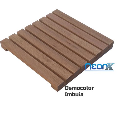 Deck de Madeira Modular 40x40 Cm Neonx com Pintura Neonx:osmocolor Imbuia Semi Tran