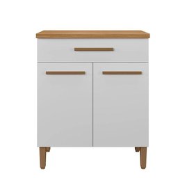 Balcão Omega Master Mdf Arte Móveis Branco - 4