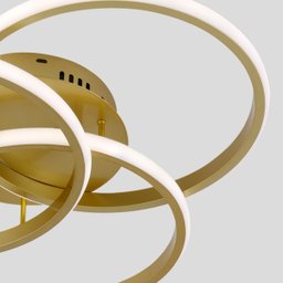 Luminária Plafon Alva Dourado para Sala e Quarto - Lumier - 8