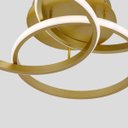 Ver imagem 7 de Luminária Plafon Alva Dourado para Sala e Quarto - Lumier