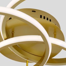 Luminária Plafon Alva Dourado para Sala e Quarto - Lumier - 6