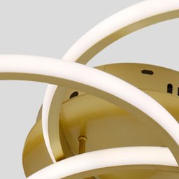 Luminária Plafon Alva Dourado para Sala e Quarto - Lumier - 4