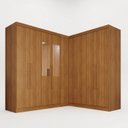 Ver imagem 2 de Guarda-Roupa de Canto Modulado com Espelho 9 Portas 4 Gavetas França
