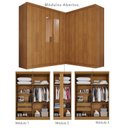 Ver imagem 4 de Guarda-Roupa de Canto Modulado com Espelho 9 Portas 4 Gavetas França