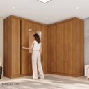 Ver imagem 7 de Guarda-Roupa de Canto Modulado com Espelho 9 Portas 4 Gavetas França