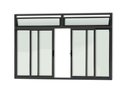 Ver imagem 1 de Janela de Correr Alumínio Preto 04F c/Basculante Classic - 100x200