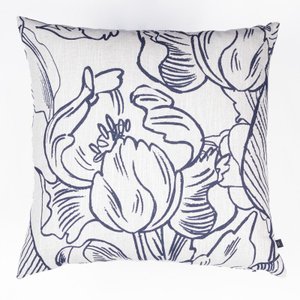 Almofada Floral Organico 50X50: Azul