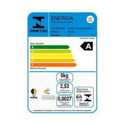 Centrífuga De Roupas Mueller Fit 15kg De Roupa Molhada 127V - 2