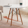 Conjunto Mesa Eiffel 90cm Redonda Moderna com Cadeiras Leda 4 Unidades Jantar Cozinha - 14