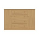 Ver imagem 4 de Cômoda Infantil 125cm 2 Portas e 4 Gavetas Encanto Multimóveis Mp4450 Madeirado Madeirado