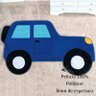 Presente de Natal Tapete Infantil Carro Aventura Azul Royal - 2