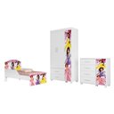 Ver imagem 2 de Quarto Infantil Completo Adesivado Cama-comoda-guarda Roupas:princesas