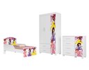 Ver imagem 2 de Quarto Infantil Completo Adesivado Cama-comoda-guarda Roupas:princesas