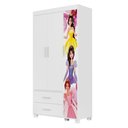 Ver imagem 6 de Quarto Infantil Completo Adesivado Cama-comoda-guarda Roupas:princesas