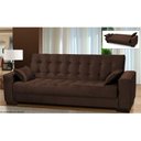 Ver imagem 2 de Sofá Cama para Sala de Estar Lisboa com Botonê - Ibiza Suede Tabaco - 56