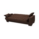 Ver imagem 3 de Sofá Cama para Sala de Estar Lisboa com Botonê - Ibiza Suede Tabaco - 56