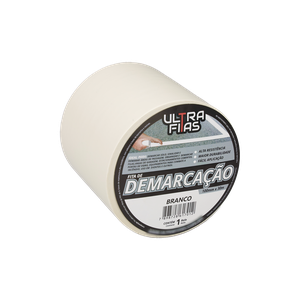 Fita Demarcação de Solo Pvc 100 Mm X 30 Metros - Branca