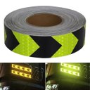 Ver imagem 1 de Faixa Relfetiva 25 Metros Seta Segurança Verde Fluorescente Via Publico Caminhao Transito Automotivo