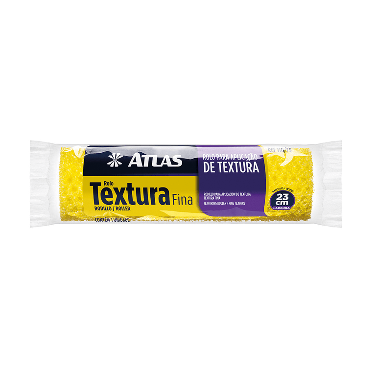 Rolo Textura Fina 110/75 23cm sem Cabo Atlas