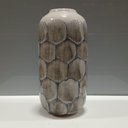 Ver imagem 2 de Vaso Decorativo Enfeite Casa Cerâmica 23x11x11cm Azul