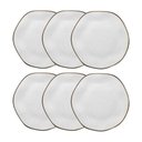 Ver imagem 1 de Kit 6 Pratos Rasos 27,5 Cm Maresia Porcelana Oxford