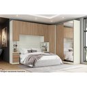 Ver imagem 4 de Guarda Roupa Closet de Quarto de Canto Oblíquo Seletto Mc07 C- 1 Porta Areia - Henn