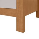 Ver imagem 4 de Mesa de Cabeceira 3 Gavetas Maggiore New - Lp - Rei de Casa Amendoa Clean/Off White