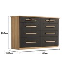 Ver imagem 4 de Comoda Monza 8 Gavetas