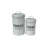 Kit de 2 Latas para Cookies e Açúcar com Tampa Hérmetica - 1