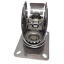 Ver imagem 2 de Rodizio Inox 5 Pol. Giratório Placa Freio Total 170 Kg