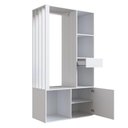 Ver imagem 5 de Guarda-Roupa Closet com 1 Porta e 1 Gaveta 100cm Multimóveis Crpro-CLO002 Branco