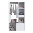 Ver imagem 7 de Guarda-Roupa Closet com 1 Porta e 1 Gaveta 100cm Multimóveis Crpro-CLO002 Branco