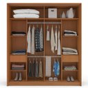 Ver imagem 6 de Guarda Roupa Casal 2 Portas Correr 180cm com Espelho Madrid Politorno Móveis