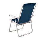 Ver imagem 6 de Cadeira de Praia Alta Alumínio Conforto 120 Kg Mor Cor:azul Azul