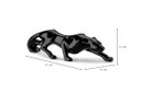 Ver imagem 4 de Escultura Estátua Decorativa Enfeite Pantera Ataque 37x10 Cm:preto Brilho