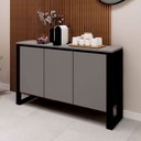 Ver imagem 7 de Armário Balcão para Escritório Industrial 3 Portas 136cm Corporate Cinza