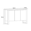 Ver imagem 3 de Armário Balcão para Escritório Industrial 3 Portas 136cm Corporate Cinza