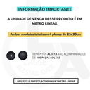 Ver imagem 7 de Elemento Tátil Alerta Pvc Parafusado Vermelho
