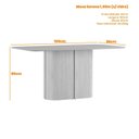 Ver imagem 2 de Mesa Sala de Jantar 100% MDF Tampo sem Vidro 160cm Serena Marrom/Ype