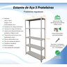 Estante de Aço 5 Prateleiras 25cm Multiuso 25kg/prateleira Várias Cores - 2