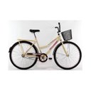 Ver imagem 1 de Bicicleta Aro 26 Barra Forte Fem New Bege