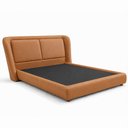 Ver imagem 2 de Cama Japonesa com Cabeceira Blind Seo Casal Courino Caramelo - Sallar Home
