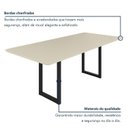 Ver imagem 7 de Mesa de Jantar 4 Lugares Tampo de Vidro 120cm Itália Branco/Preto/Off White