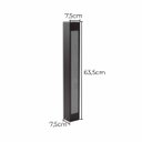 Ver imagem 2 de Poste Balizador de Jardim Externo Marrom + T8 60cm Luz Fria Starlumen St2946