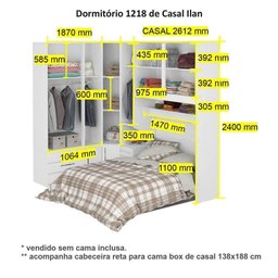 Dormitório de Casal 1218 Direito San Remo - 7