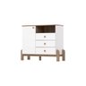 Quarto Infantil Completo Ternura 2 Peças (1 Guarda Roupa + 1 Cômoda) Qi90 Branco/jequitiba - Henn - 7